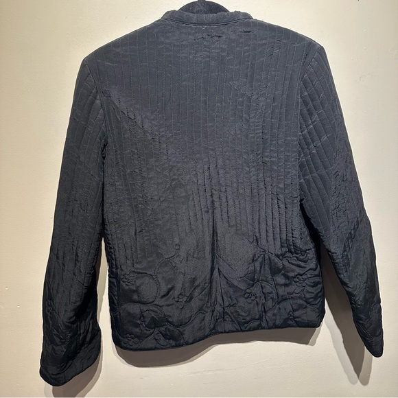 Vintage 100% silk Simpsons Quilted Jacket - Picture 8 of 8